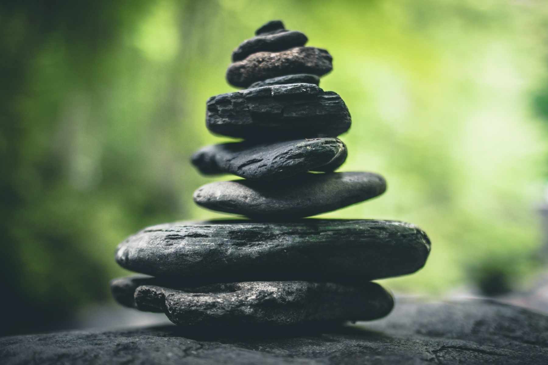Meditatives Steintürmchen