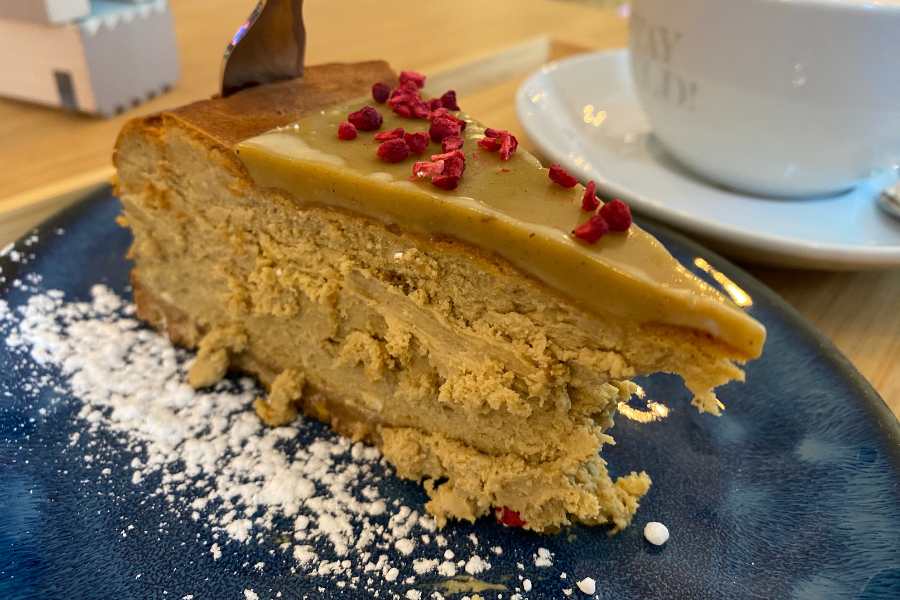 Pistazien-Cheesecake im EnergyLab in Farchant