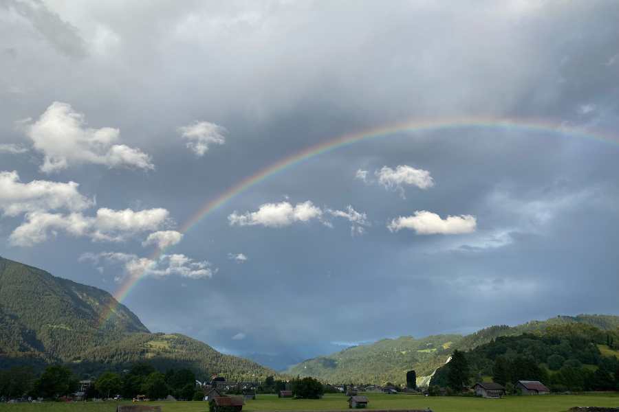 Regenbogen über Garmisch-Partenkirchen